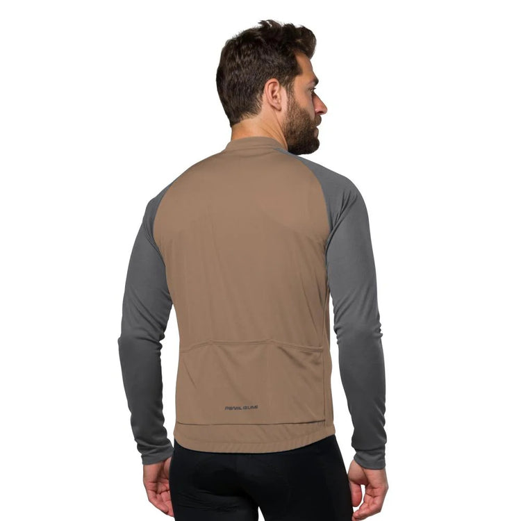 Pearl Izumi Men's Quest Long Sleeve Bike Jersey brow/grey