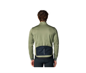 Pearl Izumi Men's Quest Thermal Long Sleeve Bike Jersey Deep Lichen Green/Black