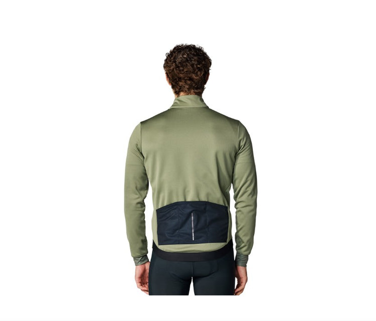 Pearl Izumi Men's Quest Thermal Long Sleeve Bike Jersey Deep Lichen Green/Black