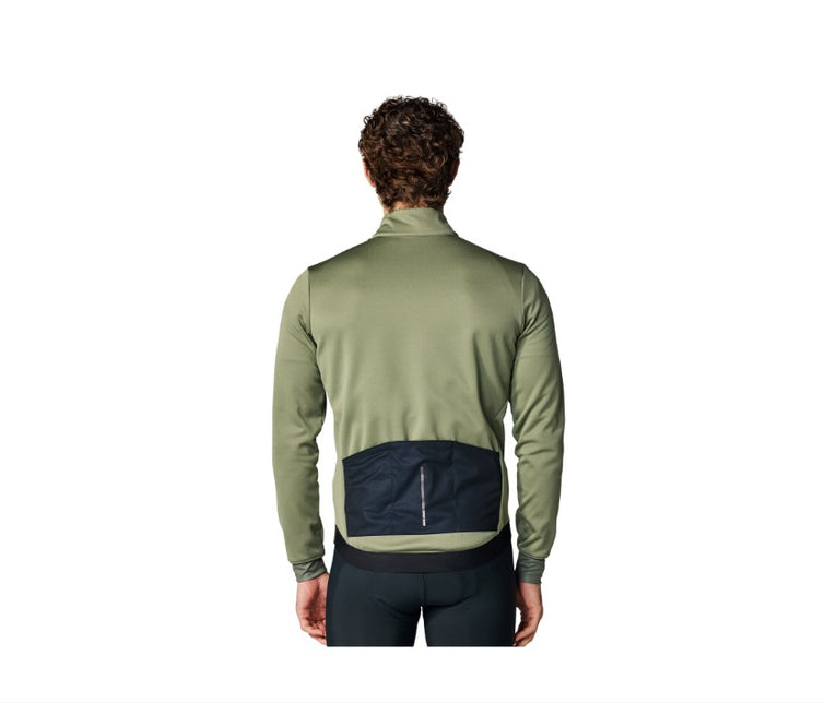 Pearl Izumi Men's Quest Thermal Long Sleeve Bike Jersey Deep Lichen Green/Black