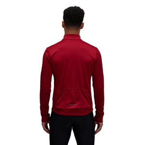 Pearl Izumi Men's Quest Thermal Long Sleeve Bike Jersey Red Dahlia