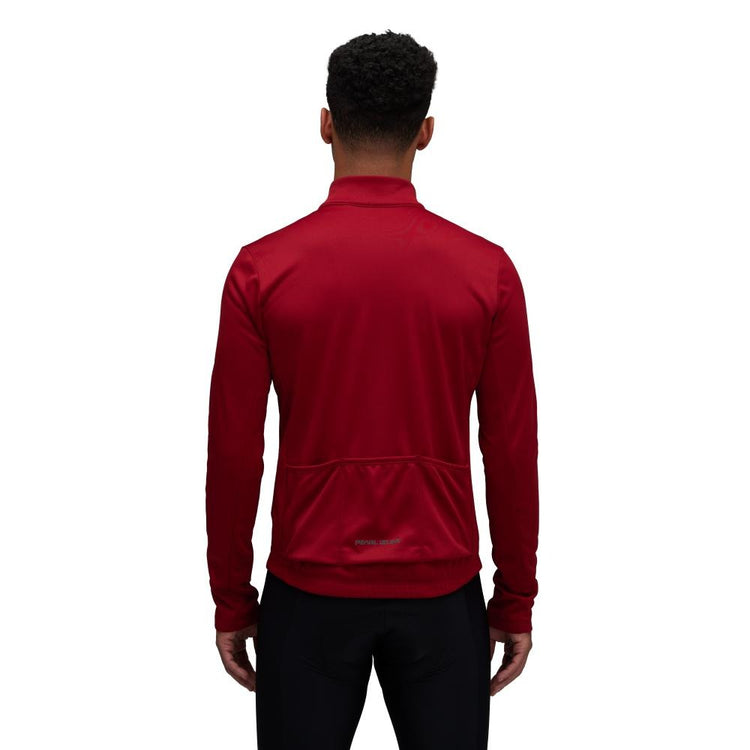 Pearl Izumi Men's Quest Thermal Long Sleeve Bike Jersey Red Dahlia