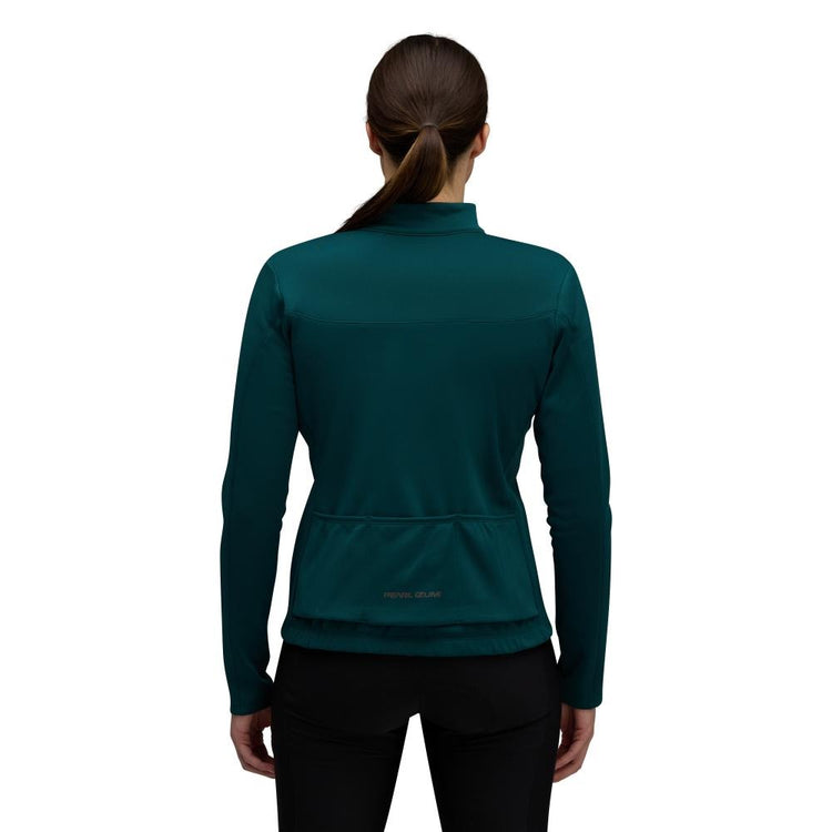Pearl Izumi Women's Quest Thermal Long Sleeve Bike Jersey Dark Sea/Surf Spray