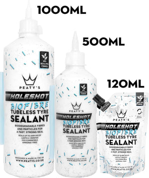 Peatys Holeshot BioFibre Tubeless Tyre Sealant