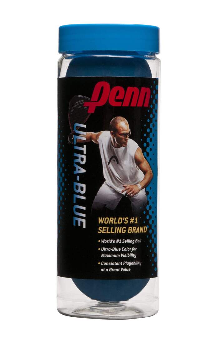 Penn Ultra Blue Racquetballs-3 Can blue