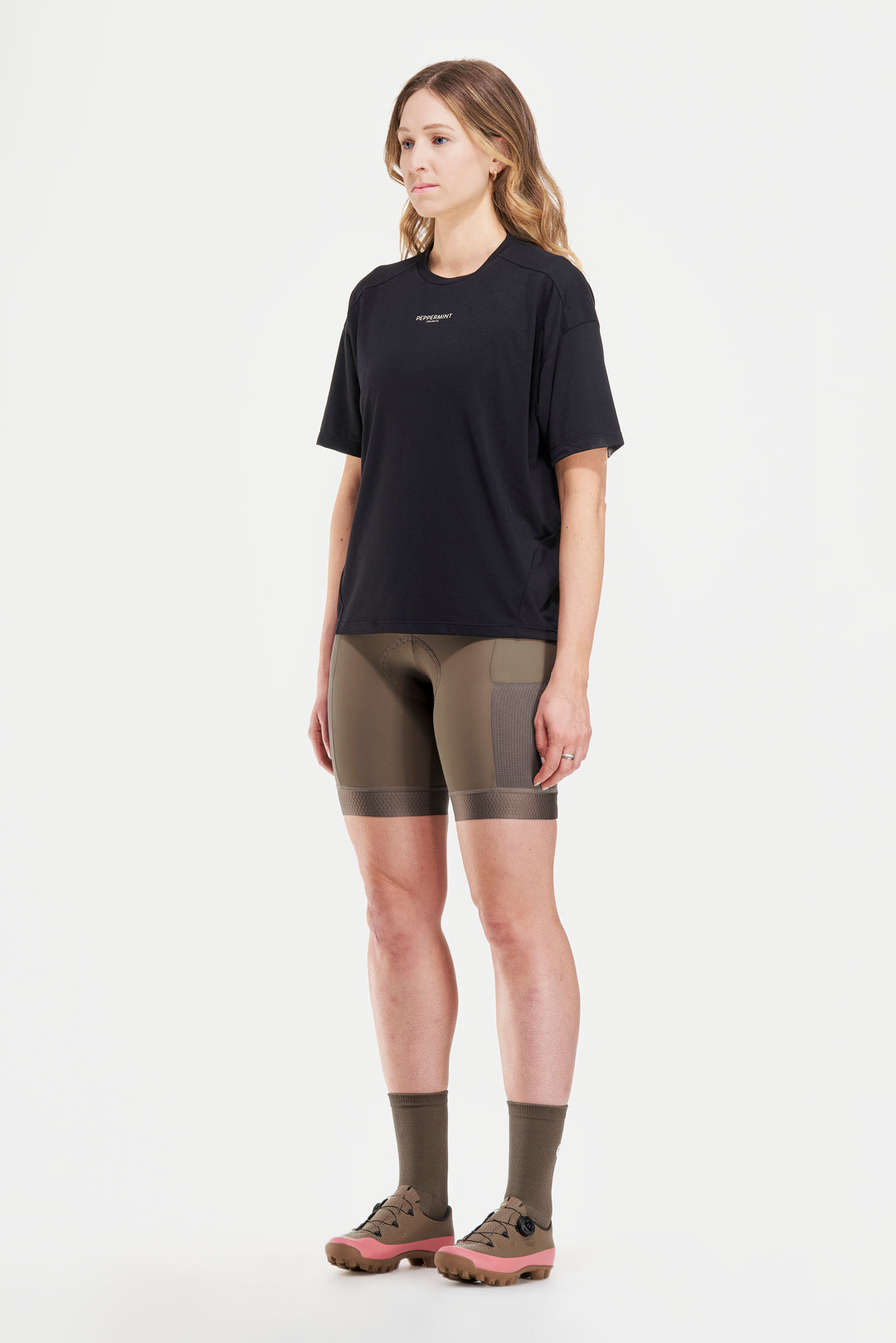 Peppermint Women's Peak Short Sleeve Bike Jersey black