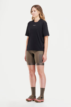 Peppermint Women's Peak Short Sleeve Bike Jersey black