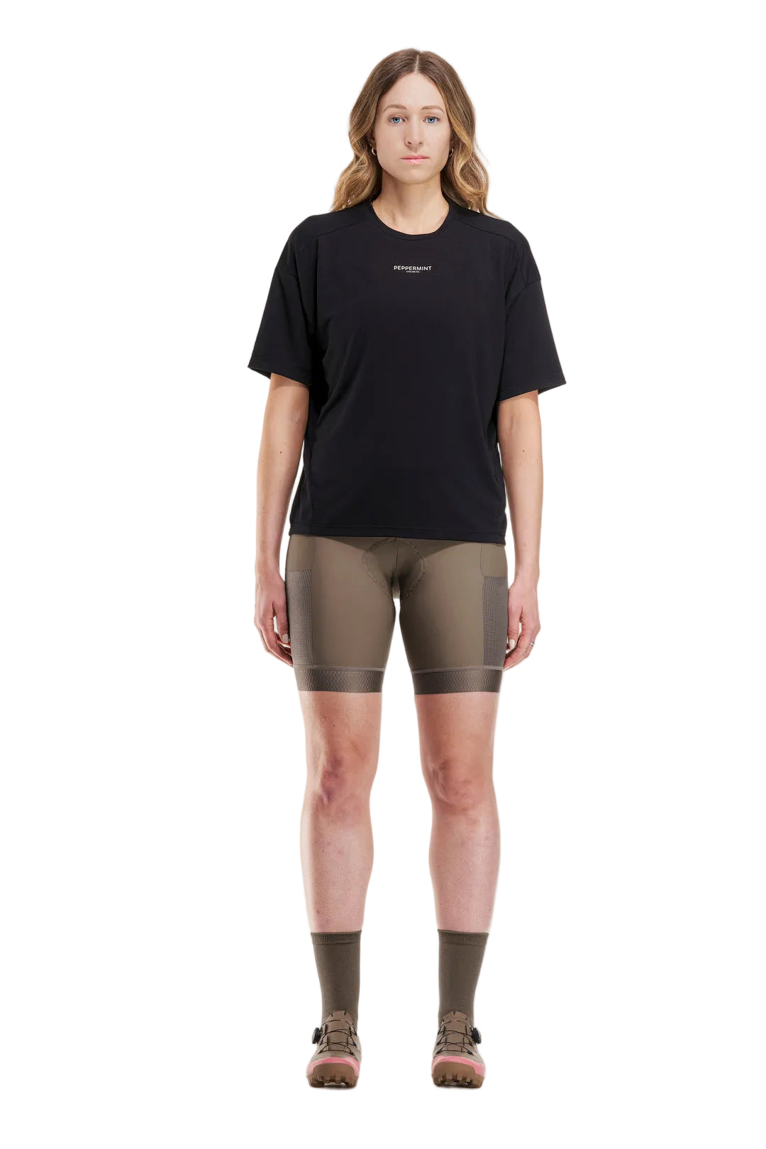 Peppermint Women's Peak Short Sleeve Bike Jersey black