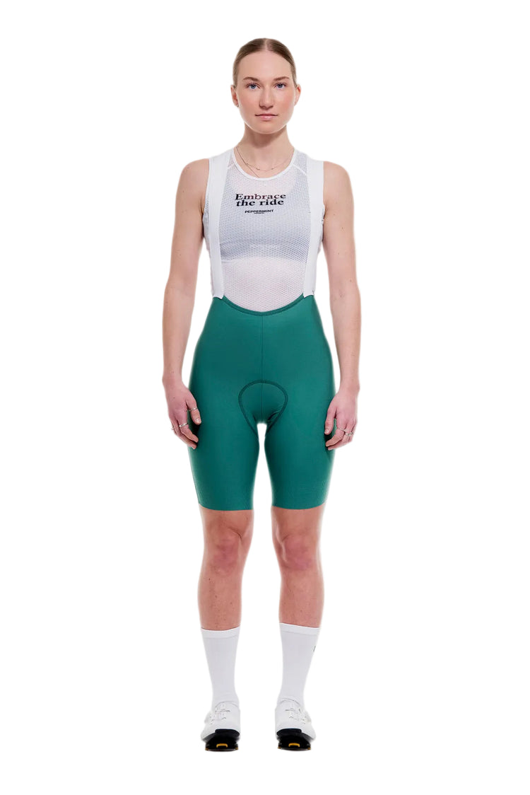 Peppermint Women's Signature Bib Bike Short seaweed