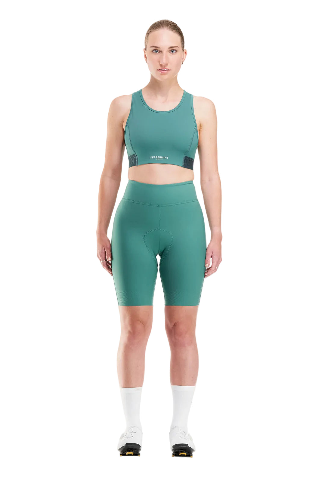 Peppermint Women's Signature High-Neck Bra seaweed