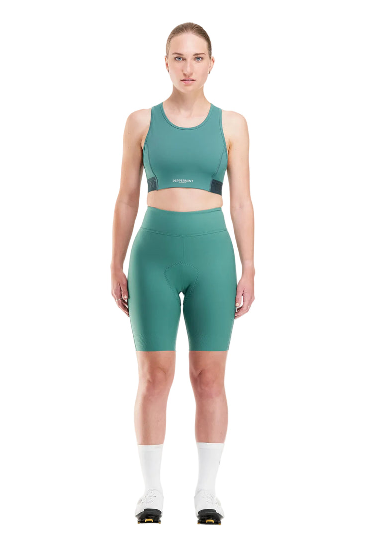 Peppermint Women's Signature High-Neck Bra seaweed