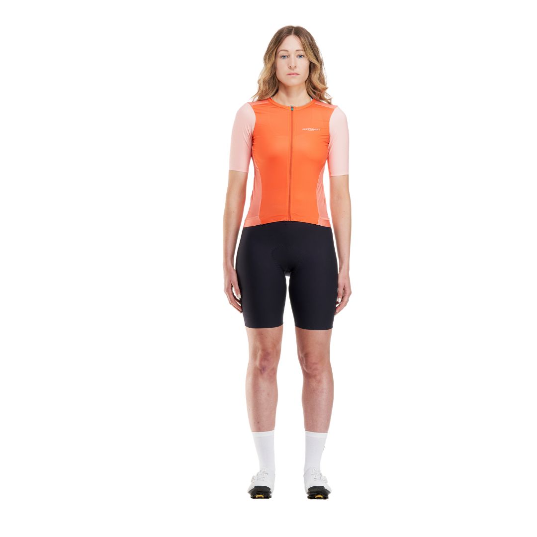 Peppermint Women's Signature Short Sleeve Bike Jersey orange