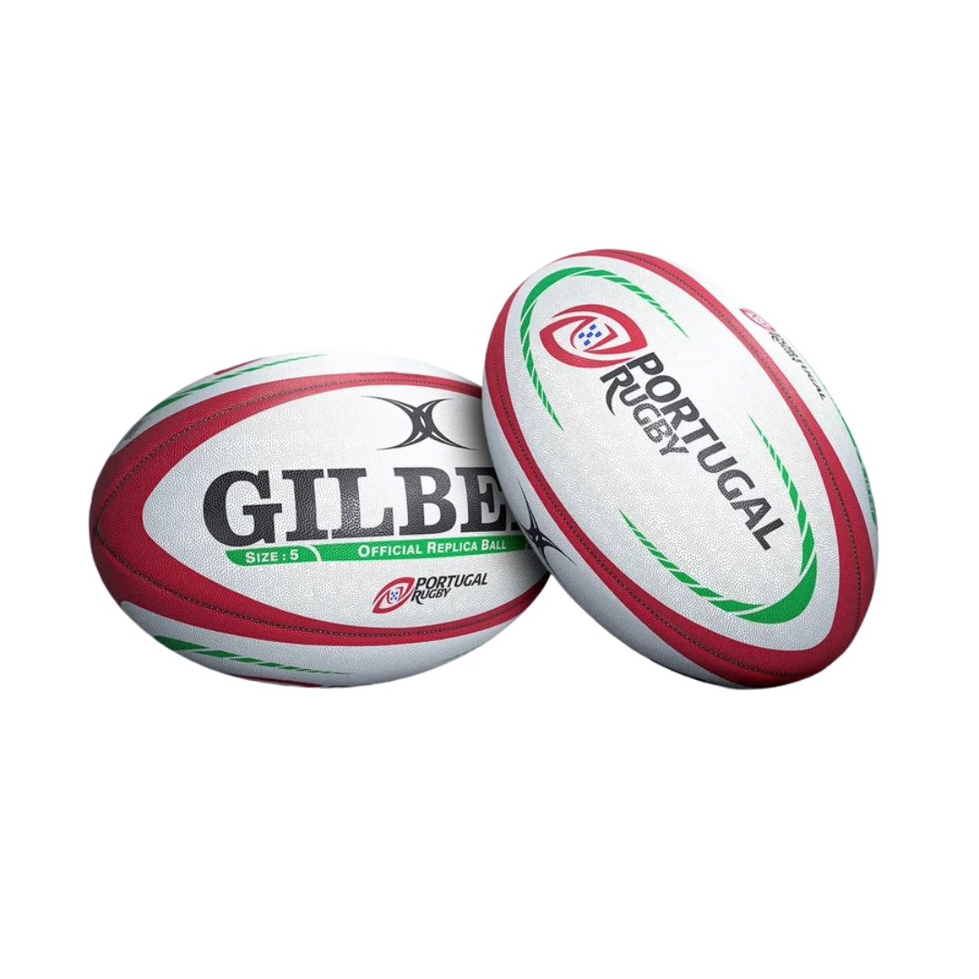 Gilbert Portugal Replica Rugby Ball white/red