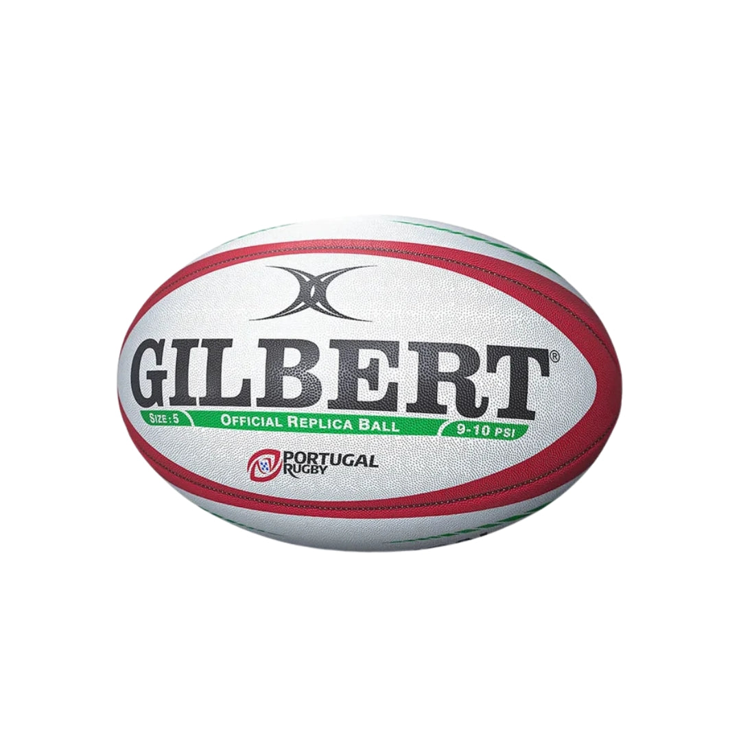 Gilbert Portugal Replica Rugby Ball white/red