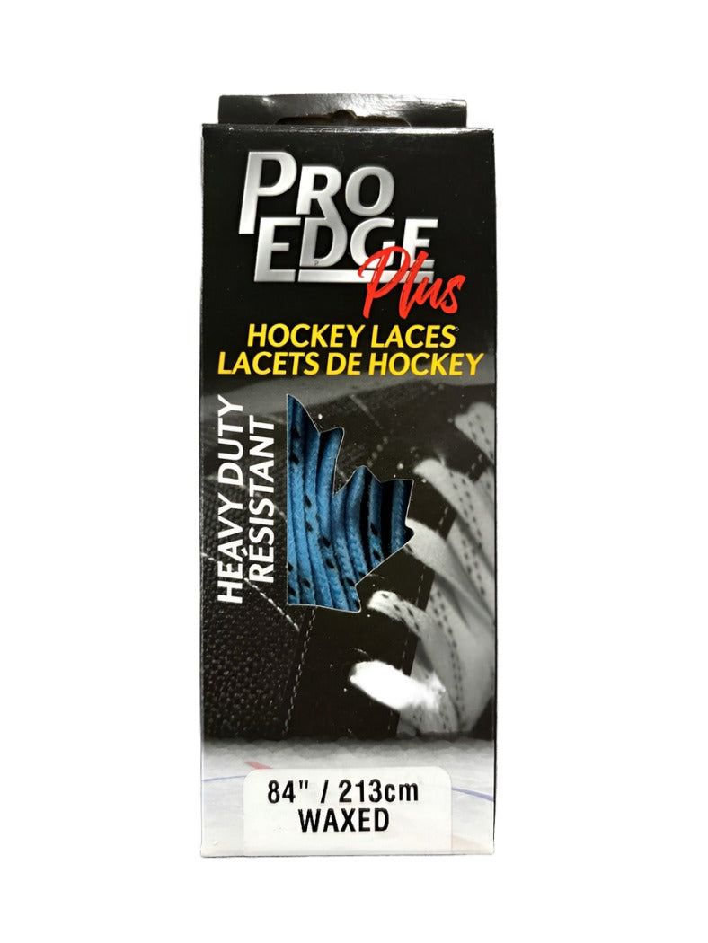 Braids & Laces ProEdge Plus Hockey Skate Laces Powder Blue/Black