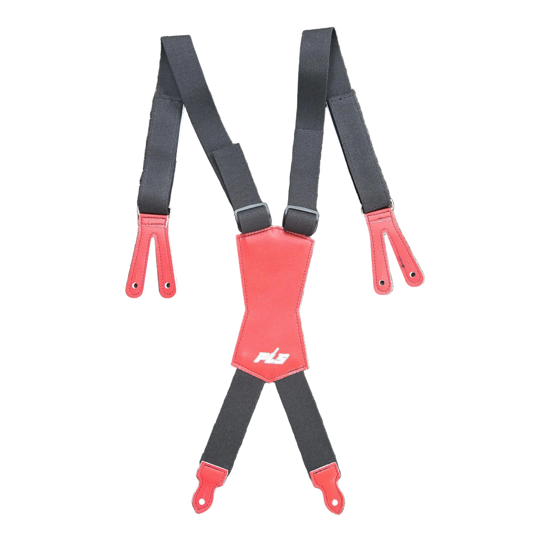Pro Laces Hockey Goalie Suspenders Red