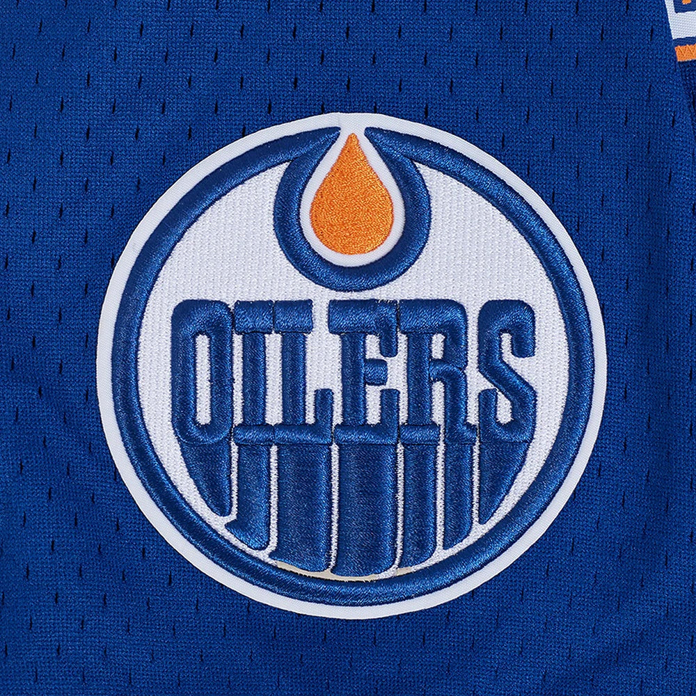 Pro Standard Men's NHL Edmonton Oilers Mesh Baseball Jersey royal blue