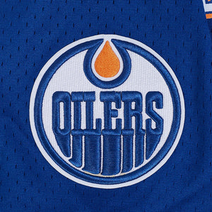 Pro Standard Men's NHL Edmonton Oilers Mesh Baseball Jersey royal blue
