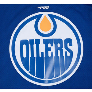 Pro Standard Men's NHL Edmonton Oilers Mesh Baseball Jersey royal blue