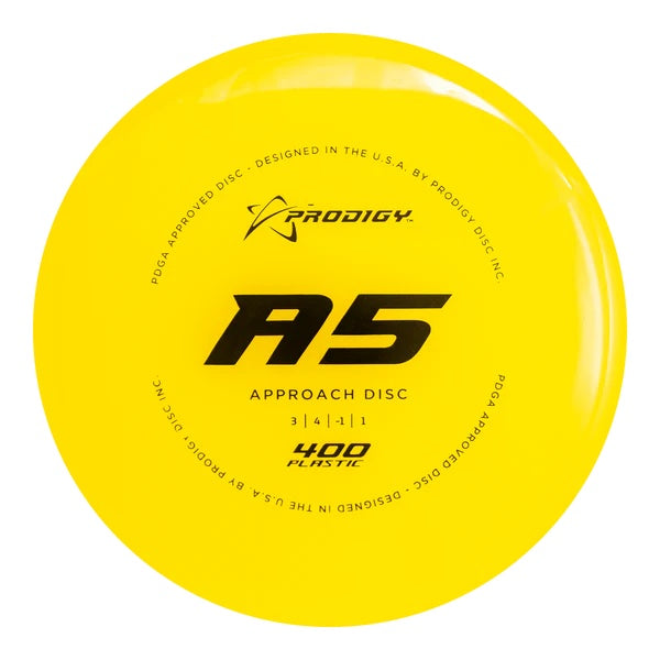 Prodigy A5 400 Putt & Approach Golf Disc yellow