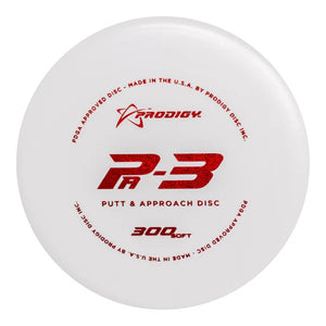 Prodigy PA-3 300 Soft Putt & Approach Golf Disc white