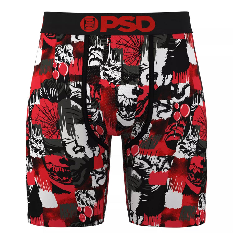 PSD Men's Horror Boxer Briefs pennywise checker it wanted black red 