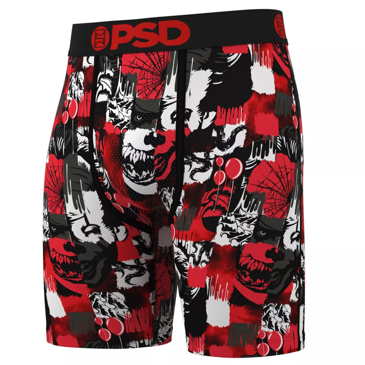 PSD Men's Horror Boxer Briefs pennywise checker it wanted black red 