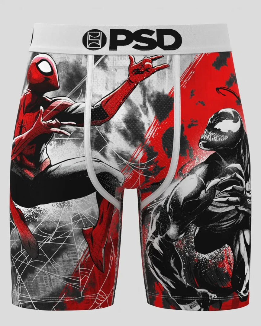 PSD Men's Marvel Boxer Briefs red white black