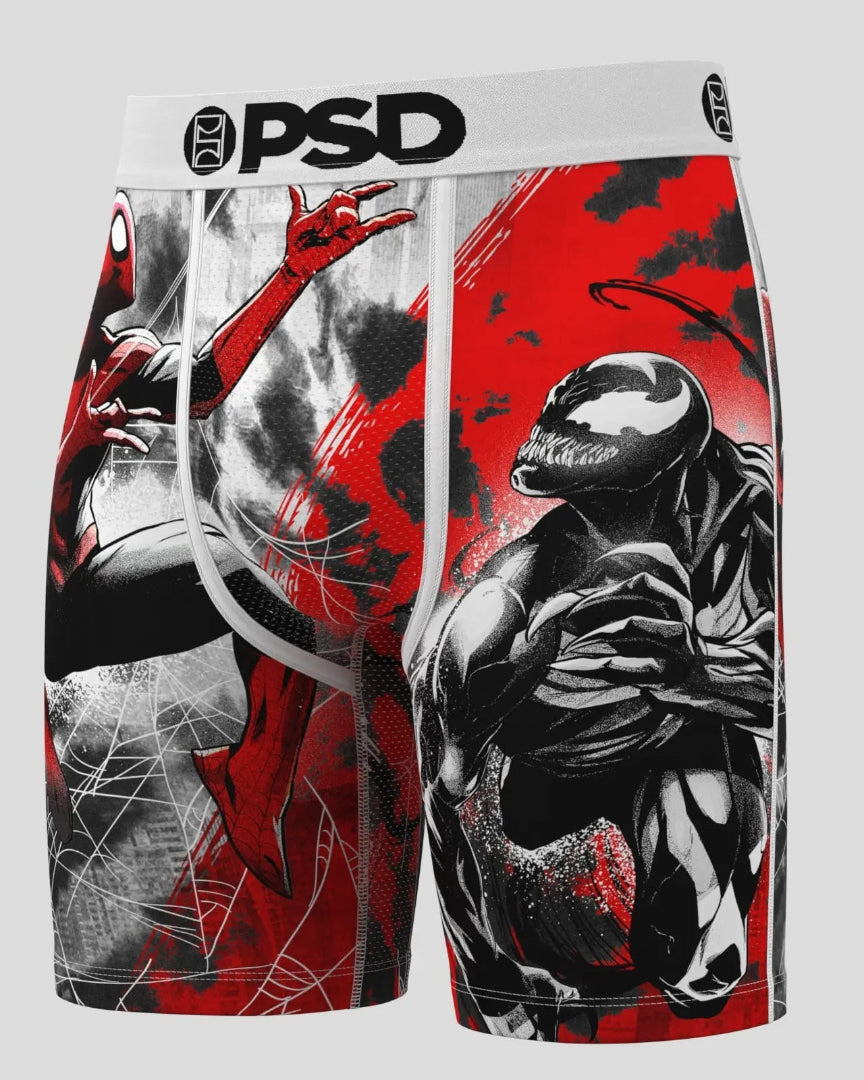 PSD Men's Marvel Boxer Briefs red white black