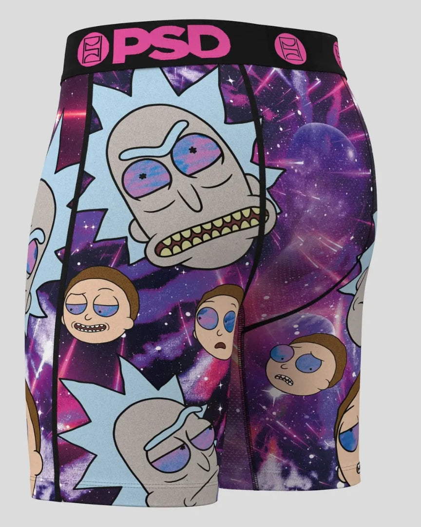 PSD Men's Rick & Morty Boxer Briefs galactic purple