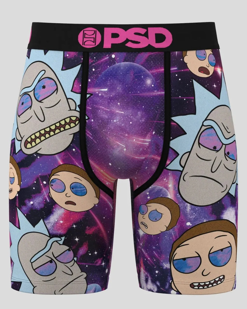 PSD Men's Rick & Morty Boxer Briefs galactic purple