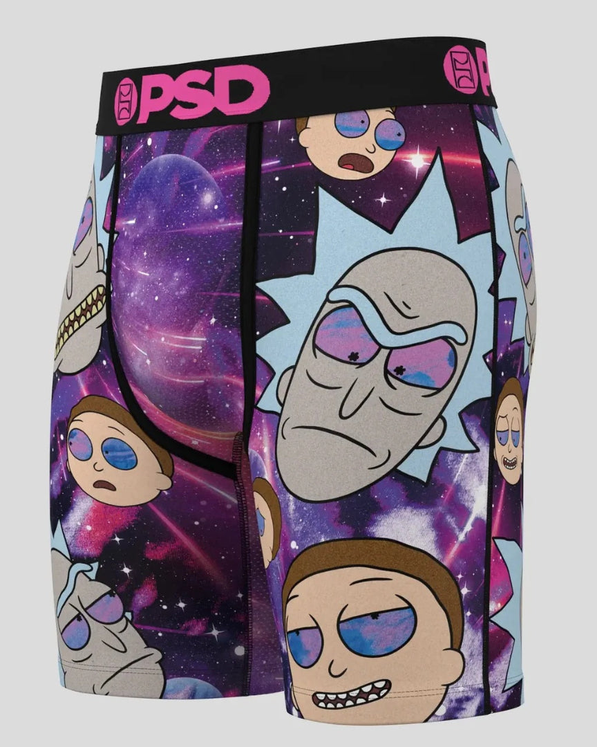 PSD Men's Rick & Morty Boxer Briefs galactic purple
