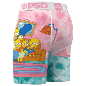 PSD Men's The Simpsons Boxer Briefs home living room pink blue