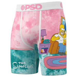 PSD Men's The Simpsons Boxer Briefs home living room pink blue