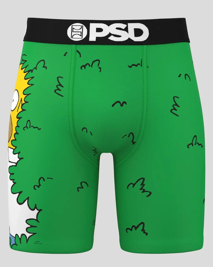 PSD Men's The Simpsons Boxer Briefs Homer's Bush Green
