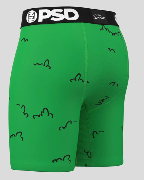 PSD Men's The Simpsons Boxer Briefs Homer's Bush Green