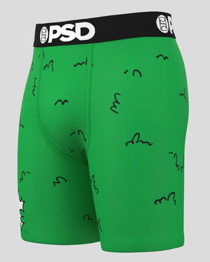 PSD Men's The Simpsons Boxer Briefs Homer's Bush Green