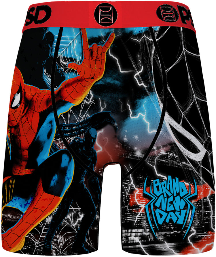 PSD Spiderman Day Boxer Briefs black red blue
