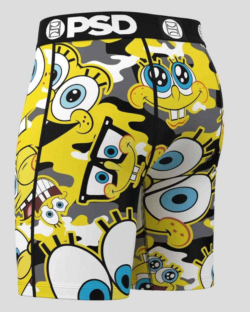 PSD Spongebob Boxer Briefs camo yellow