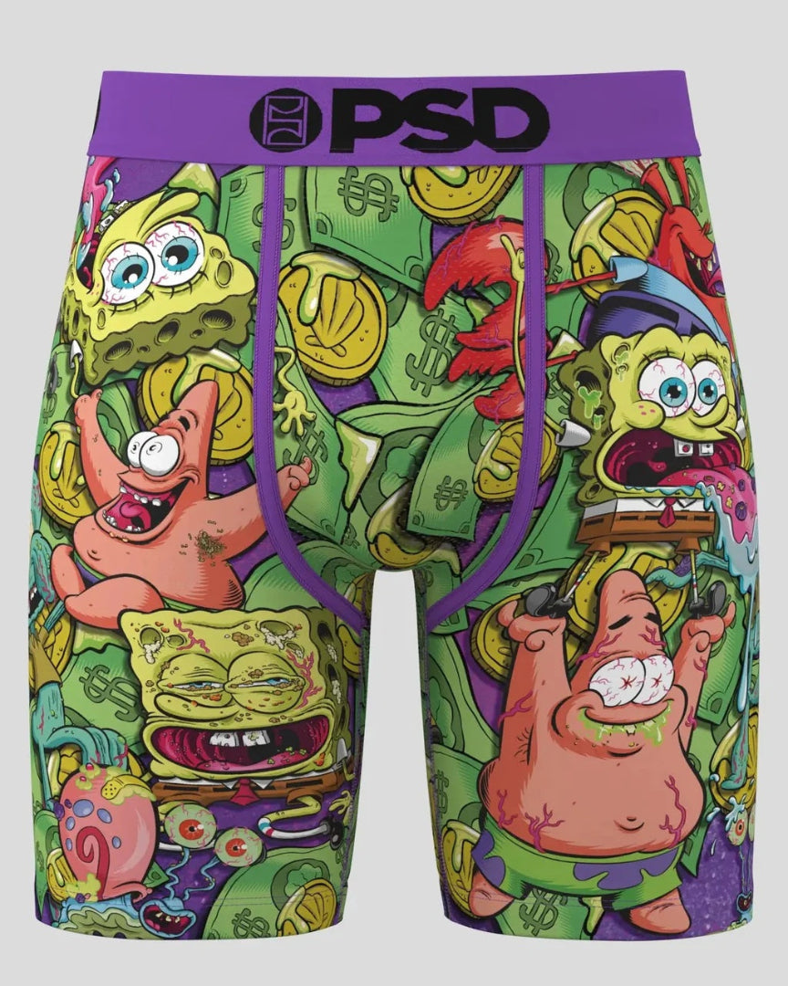PSD Spongebob Boxer Briefs krusty bank green