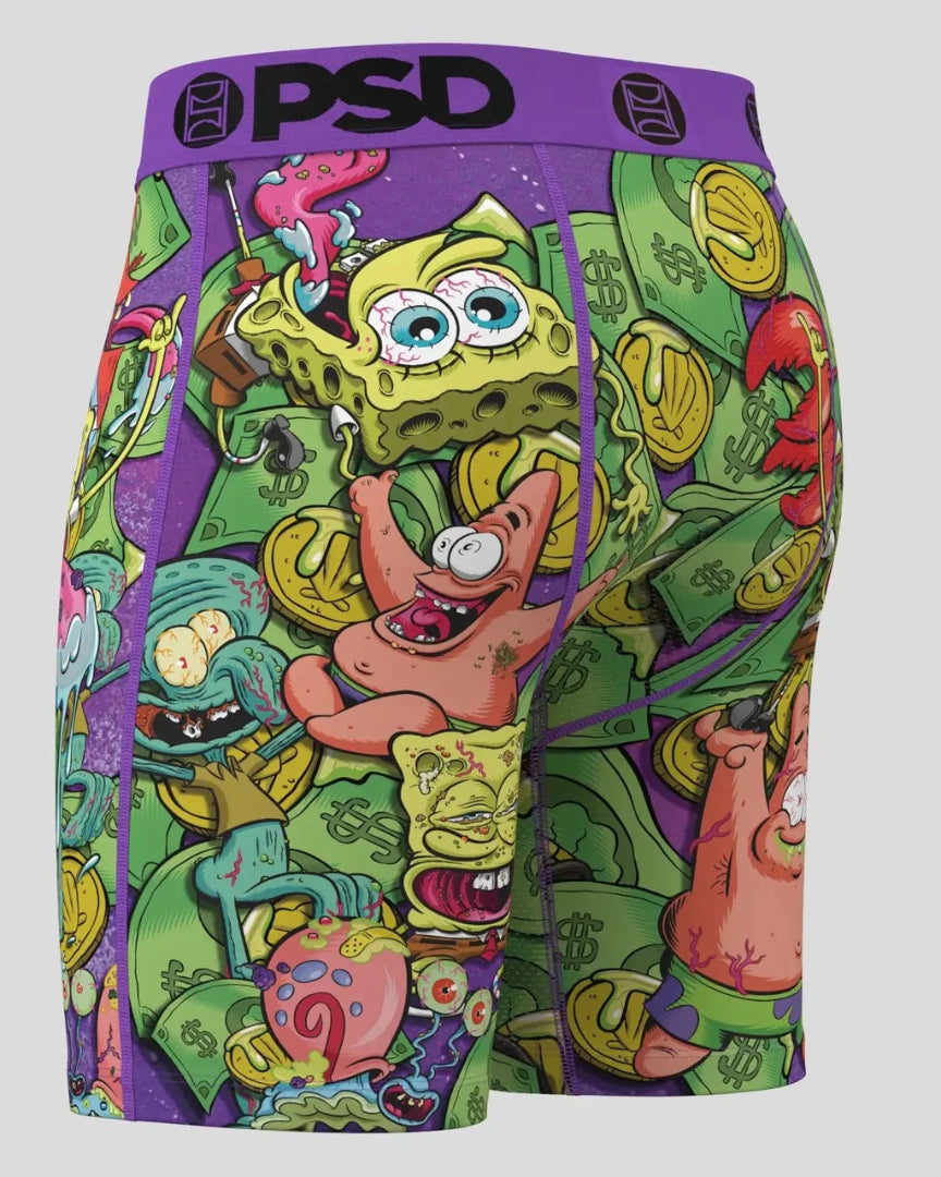 PSD Spongebob Boxer Briefs krusty bank green