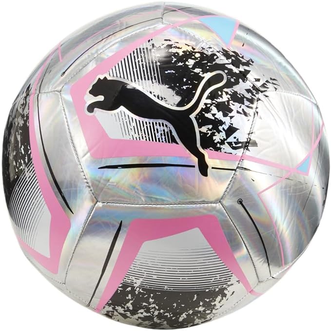 Puma Cage Soccer Ball Silver/Poison Pink