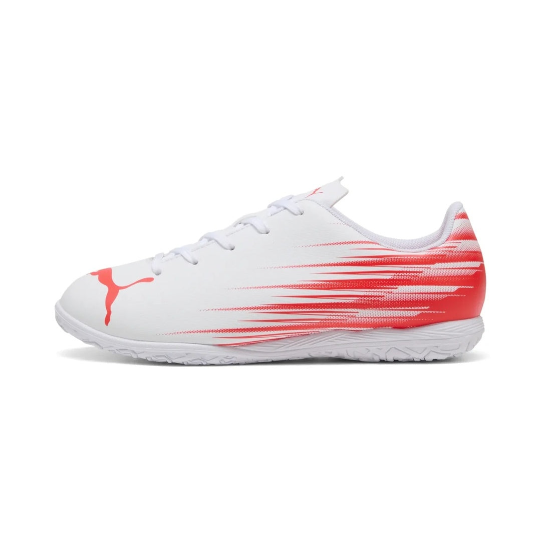 Puma Junior Attacanto II Indoor Soccer Shoes white/red