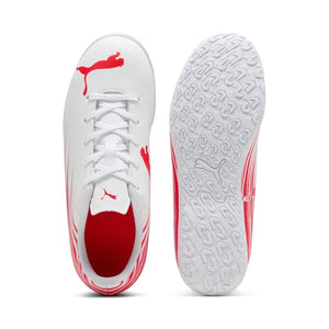 Puma Junior Attacanto II Indoor Soccer Shoes white/red