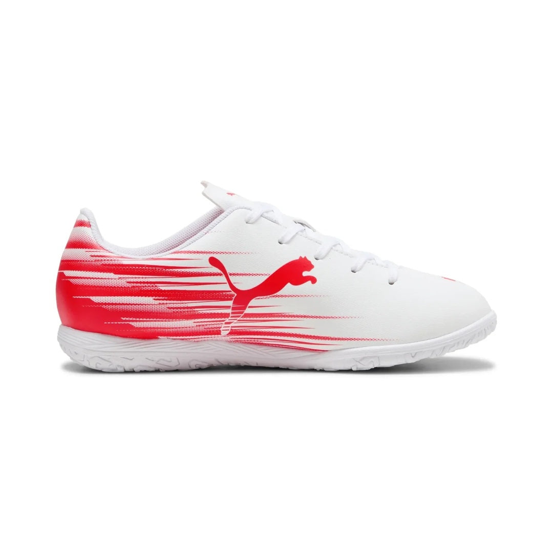 Puma Junior Attacanto II Indoor Soccer Shoes white/red