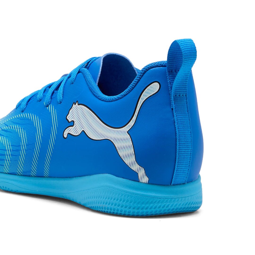 Puma Junior Future 9 Play Indoor Soccer Shoes blue/lime