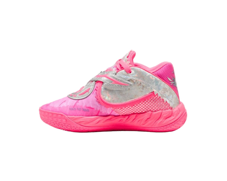 Puma Junior MB World Tour Basketball Shoes pink sun struck-pure magenta