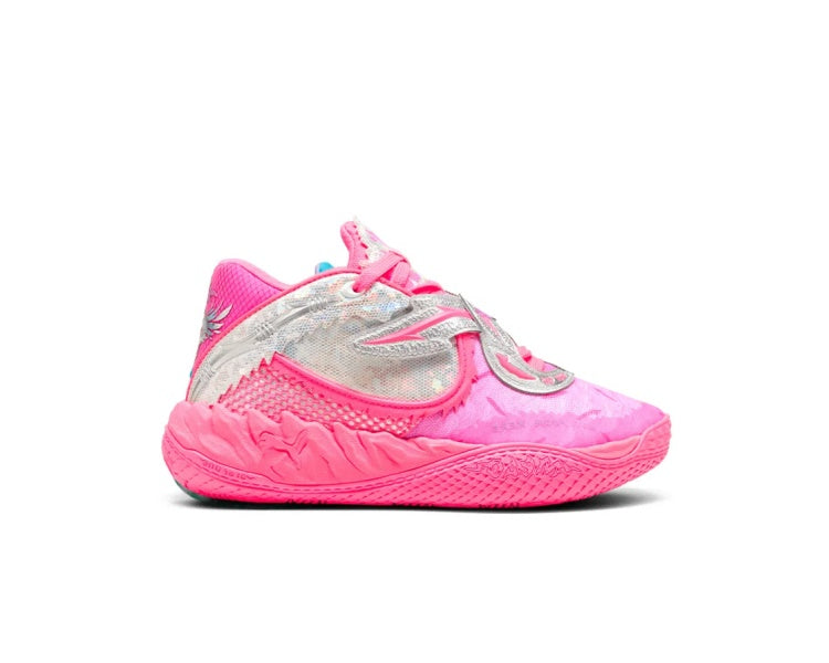Puma Junior MB World Tour Basketball Shoes pink sun struck-pure magenta