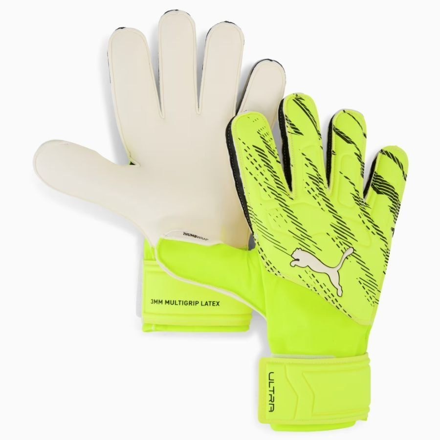 Puma Junior Ultra Match Protect RC Goalkeeper Gloves yellow/black
