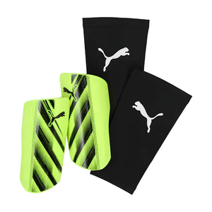 Puma Senior ATTACANTO Sleeve Soccer Shin Pad yellow/black
